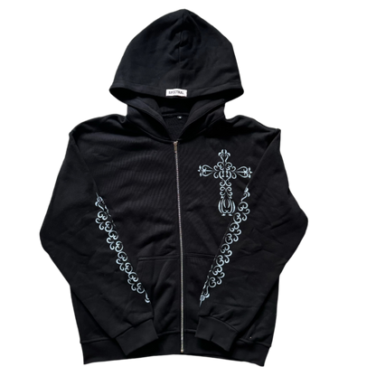 Celestial Cross Zip (Black)