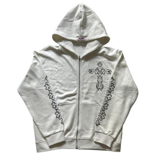 Celestial Cross Zip (White)